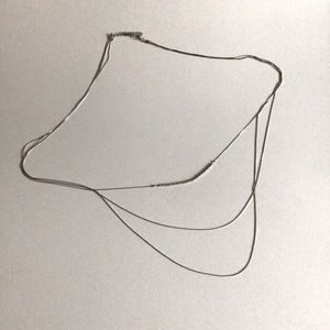 Nordstrom BP silver layered necklace
